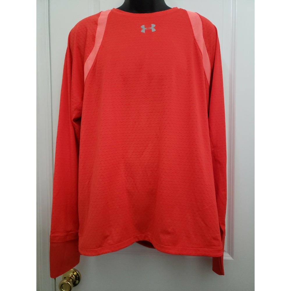 Mens Under Armour Hexdelta Heatgear UA Reactor Radio Red Running Shirt 2XL